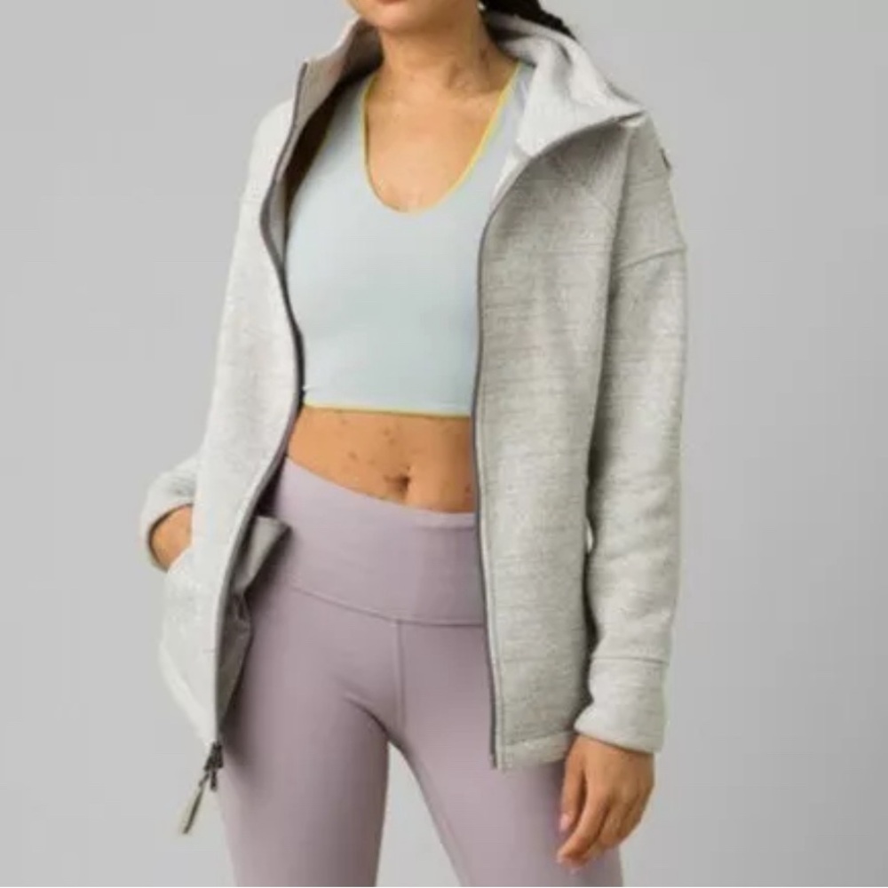 Prana Light Gray Utility Jacket